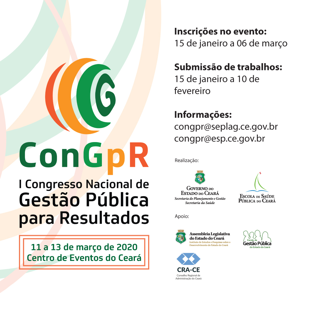 I Congresso Nacional de Gestão Pública para Resultados (ConGpR)