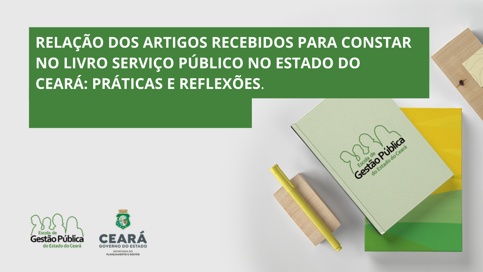 Seis artigos de servidores e colaboradores da Seplag selecionados para livro da EGPCE