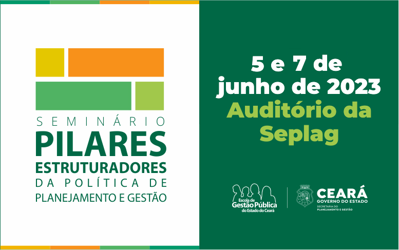 Inscrições abertas para o seminário “Pilares Estruturadores da Política de Planejamento e Gestão”