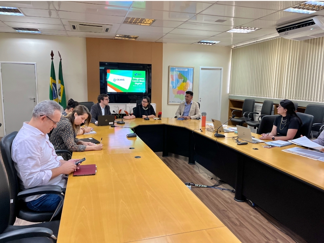 Seplag recebe equipe do BID para supervisão do programa Ceará Mais Digital