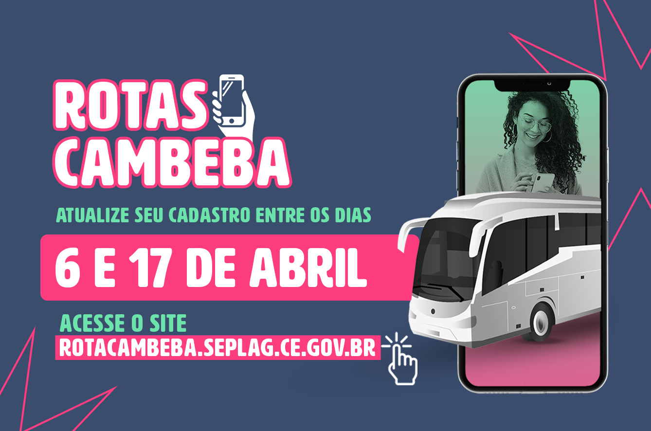 Usuários do serviço de rotas do Cambeba devem atualizar os dados até 17 de abril